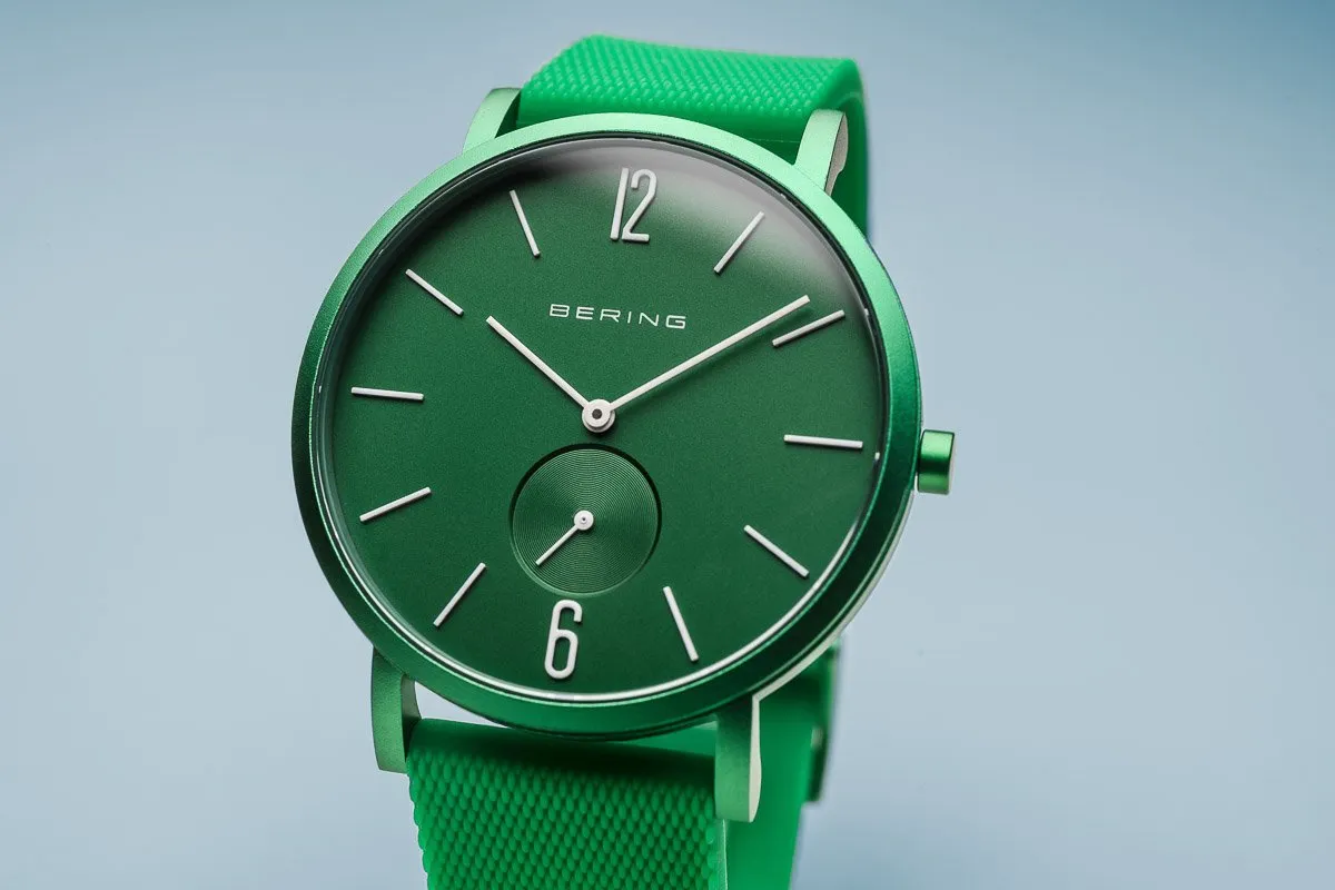 BERING True Aurora Matte Green 40mm Unisex Watch 16940-899