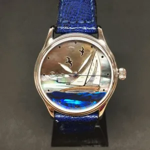 Celeste Sailboat - Mother-of-Pearl - Swiss&nbsp;Mvmt