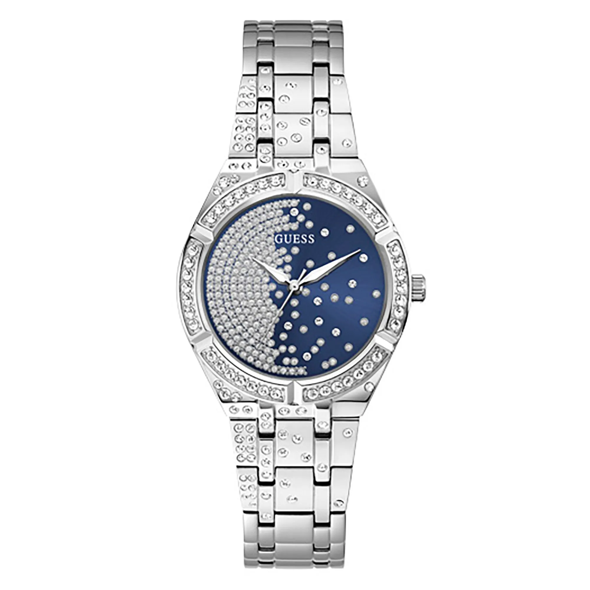 Guess Women's Watch Silver Tone Case Quartz